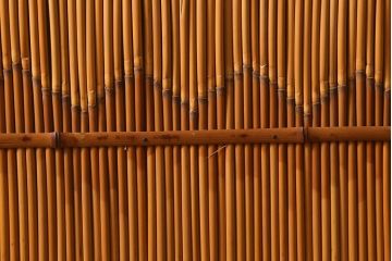 ビンテージ家具　昭和後期　凝ったデザインが魅力的な四連折り畳み式パーテーション(つい立て、衝立、仕切り)(R-041080)