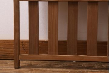 ビンテージ家具　昭和後期　凝ったデザインが魅力的な四連折り畳み式パーテーション(つい立て、衝立、仕切り)(R-041080)