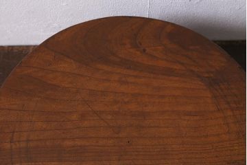 アンティーク雑貨　総ケヤキ材　味わいのある古い花台(飾り台、DIY)(R-041084)