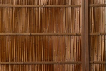 レトロ建具　昭和後期　美品!和の風情を演出してくれる御簾戸4枚セット(戸、簀戸、葭戸、夏障子、夏戸、窓、葦戸)(R-041087)