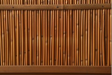 レトロ建具　昭和後期　美品!和の風情を演出してくれる御簾戸4枚セット(戸、簀戸、葭戸、夏障子、夏戸、窓、葦戸)(R-041087)