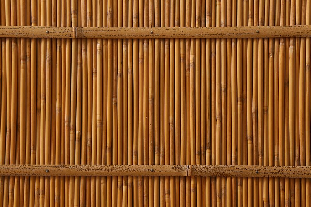 レトロ建具　昭和後期　美品!和の風情を演出してくれる御簾戸4枚セット(戸、簀戸、葭戸、夏障子、夏戸、窓、葦戸)(R-041087)