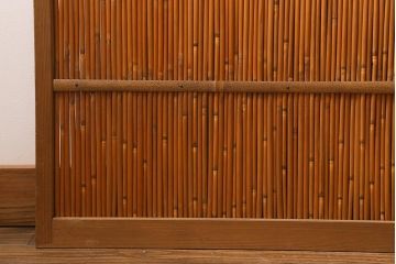 レトロ建具　昭和後期　美品!和の風情を演出してくれる御簾戸4枚セット(戸、簀戸、葭戸、夏障子、夏戸、窓、葦戸)(R-041087)