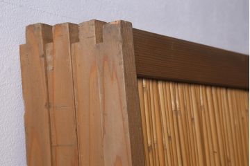 レトロ建具　昭和後期　美品!和の風情を演出してくれる御簾戸4枚セット(戸、簀戸、葭戸、夏障子、夏戸、窓、葦戸)(R-041087)