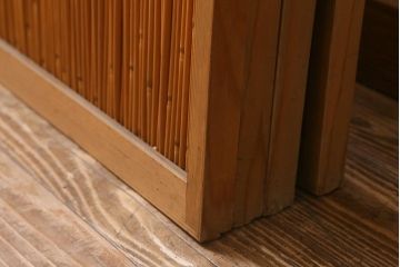 レトロ建具　昭和後期　美品!和の風情を演出してくれる御簾戸4枚セット(戸、簀戸、葭戸、夏障子、夏戸、窓、葦戸)(R-041087)