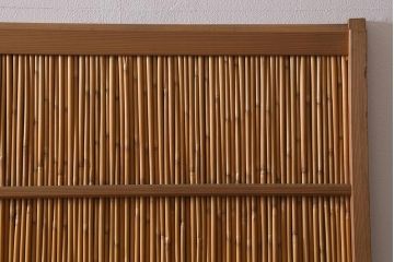 レトロ建具　昭和後期　美品!和の風情を演出してくれる御簾戸4枚セット(戸、簀戸、葭戸、夏障子、夏戸、窓、葦戸)(R-041087)