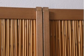 レトロ建具　昭和後期　美品!和の風情を演出してくれる御簾戸4枚セット(戸、簀戸、葭戸、夏障子、夏戸、窓、葦戸)(R-041087)