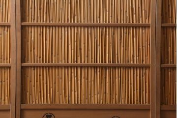 レトロ建具　昭和後期　美品!和の風情を演出してくれる御簾戸4枚セット(戸、簀戸、葭戸、夏障子、夏戸、窓、葦戸)(R-041087)