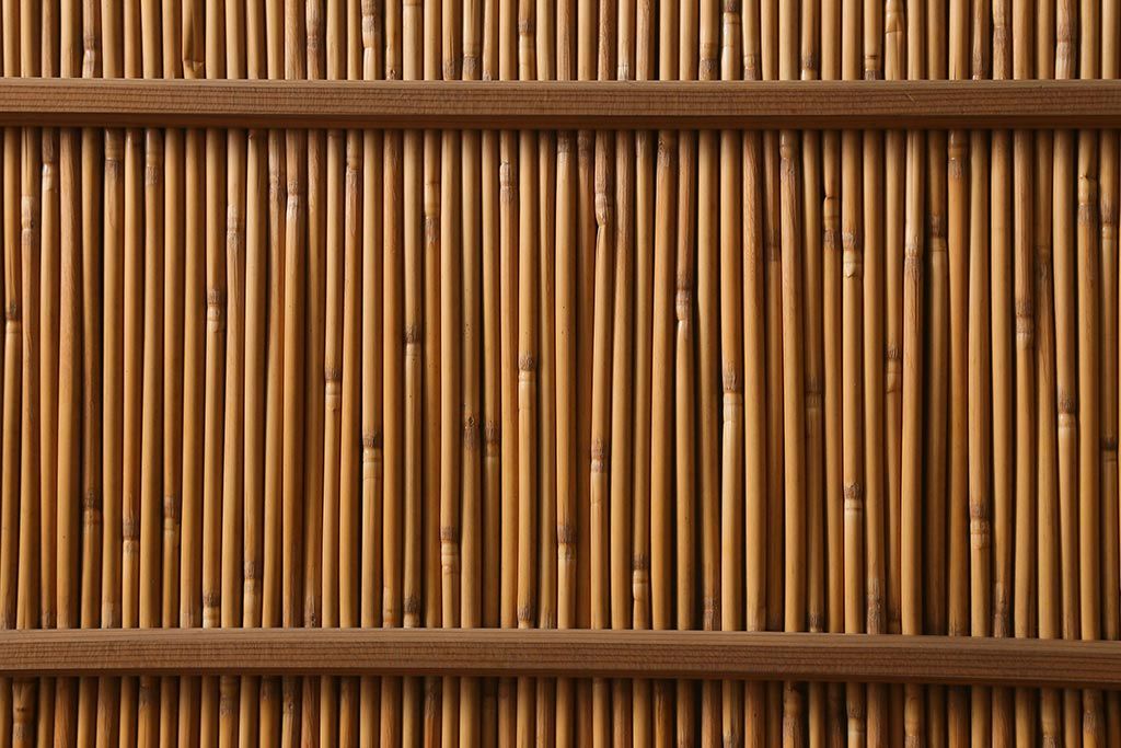 レトロ建具　昭和後期　美品!和の風情を演出してくれる御簾戸4枚セット(戸、簀戸、葭戸、夏障子、夏戸、窓、葦戸)(R-041087)