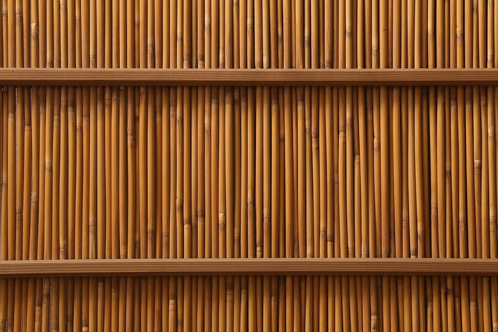 レトロ建具　昭和後期　美品!和の風情を演出してくれる御簾戸4枚セット(戸、簀戸、葭戸、夏障子、夏戸、窓、葦戸)(R-041087)