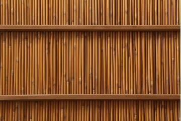 レトロ建具　昭和後期　美品!和の風情を演出してくれる御簾戸4枚セット(戸、簀戸、葭戸、夏障子、夏戸、窓、葦戸)(R-041087)