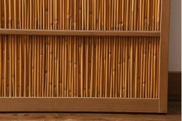 レトロ建具　昭和後期　美品!和の風情を演出してくれる御簾戸4枚セット(戸、簀戸、葭戸、夏障子、夏戸、窓、葦戸)(R-041087)