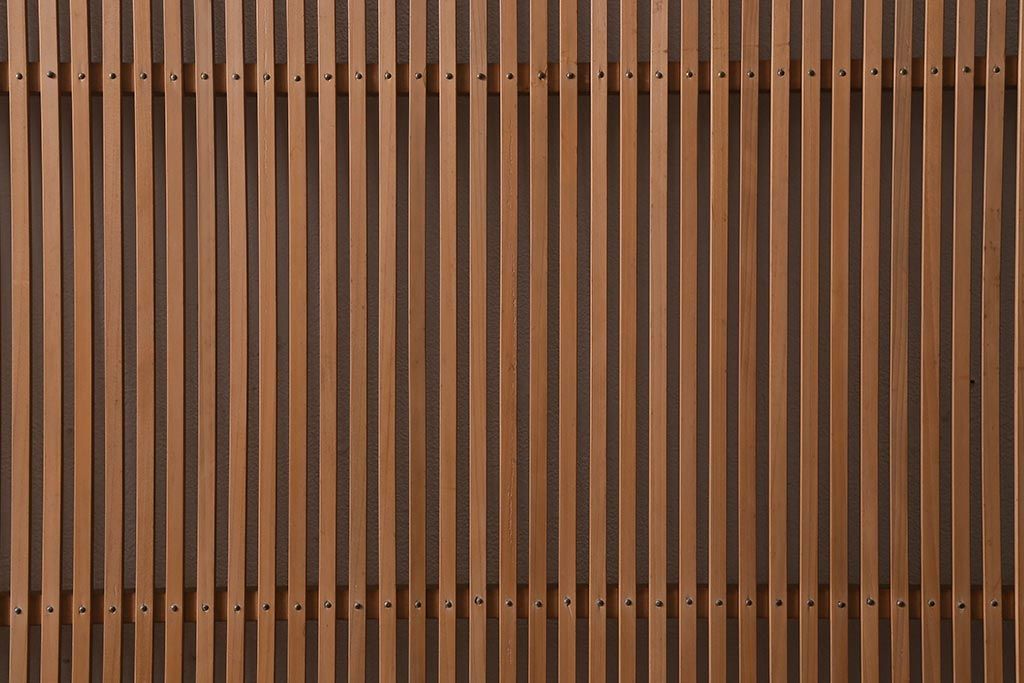 アンティーク建具　和製アンティーク　昭和中期　味わい深い木味が魅力の万本格子戸4枚セット(引き戸、建具)(R-041088)