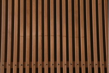 アンティーク建具　和製アンティーク　昭和中期　味わい深い木味が魅力の万本格子戸4枚セット(引き戸、建具)(R-041088)