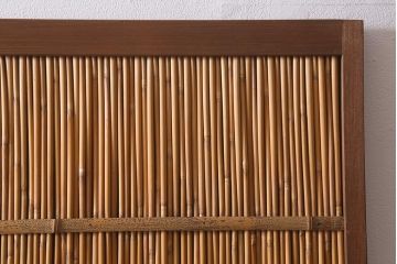 ビンテージ建具　和の風情を演出する御簾戸2枚セット(簾戸、簀戸、葭戸、夏障子、夏戸、葦戸)(R-041089)