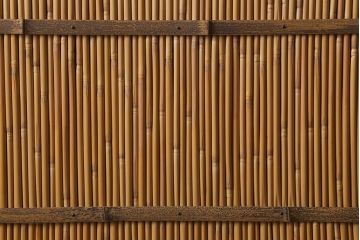 ビンテージ建具　和の風情を演出する御簾戸2枚セット(簾戸、簀戸、葭戸、夏障子、夏戸、葦戸)(R-041089)