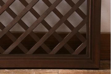 ヴィンテージ建具　昭和後期　和モダンなお部屋づくりにおすすめな欄間(明かり取り、明り取り、ビンテージ)(R-041090)