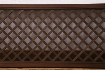 ヴィンテージ建具　昭和後期　和モダンなお部屋づくりにおすすめな欄間(明かり取り、明り取り、ビンテージ)(R-041090)