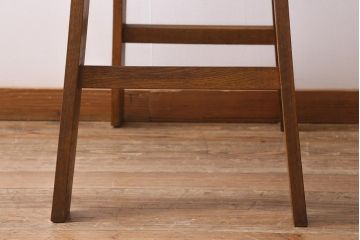 アンティーク雑貨　樫(カシ)材　レトロなステップラダー(脚立、はしご、梯子)(R-041098)