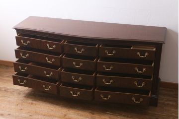 中古　DREXEL HERITAGE(ドレクセルヘリテイジ)　HEIRLOOMS(エアルーム)　マホガニー材　チェスト(ドレッサー、引き出し、サイドボード)(R-041100)