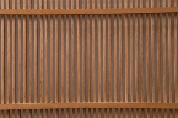 アンティーク建具　和製アンティーク　昭和中期　味わい深い木味が魅力の万本格子戸2枚セット(引き戸、建具)(R-041107)