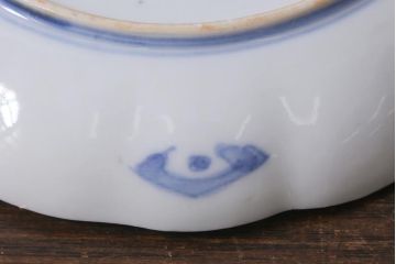 アンティーク雑貨　古民具・骨董　明治期　伊万里焼　色絵七寸皿3枚セット(和食器、中皿)(R-041113)