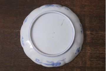 アンティーク雑貨　古民具・骨董　明治期　伊万里焼　色絵七寸皿3枚セット(和食器、中皿)(R-041114)