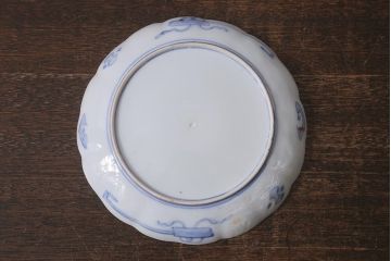 アンティーク雑貨　古民具・骨董　明治期　伊万里焼　色絵七寸皿3枚セット(和食器、中皿)(R-041115)