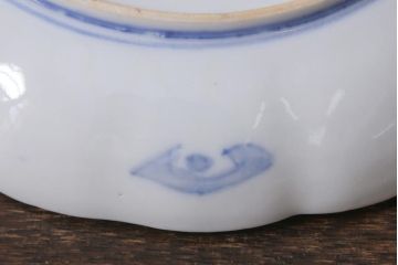 アンティーク雑貨　古民具・骨董　明治期　伊万里焼　色絵七寸皿3枚セット(和食器、中皿)(R-041116)