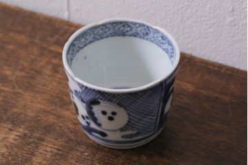 アンティーク雑貨　江戸期　古伊万里　蕎麦猪口(和食器)(R-041124)
