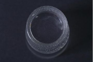 アンティーク雑貨　レトロ　プレスガラス　菖蒲(アヤメ)他　グラス5個セット(コップ、和ガラス)(R-041139)