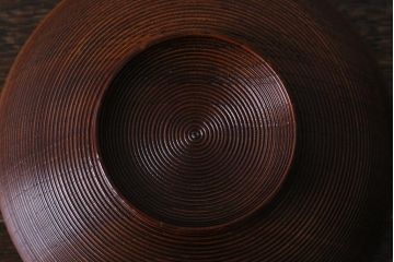 塗師　岡本陽斎　鶴蒔絵煮物椀5客セット　共箱付き(木製椀、漆器)(R-041141)