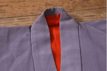 アンティーク着物　江戸縮緬着物(正絹古布、和服)(R-041144)