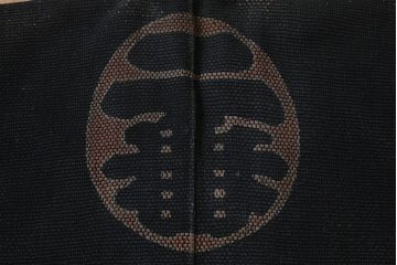 アンティーク雑貨　明治期　火消刺子半纏(刺子長袢纏)(R-041147)