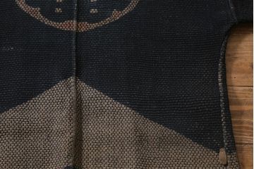 アンティーク雑貨　明治期　火消刺子半纏(刺子長袢纏)(R-041147)