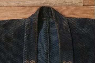 アンティーク雑貨　明治期　火消刺子半纏(刺子長袢纏)(R-041147)