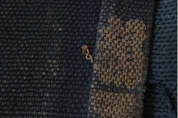 アンティーク雑貨　明治期　火消刺子半纏(刺子長袢纏)(R-041147)