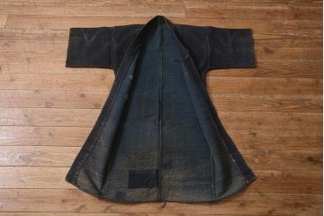 アンティーク雑貨　明治期　火消刺子半纏(刺子長袢纏)(R-041147)