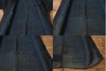 アンティーク雑貨　明治期　火消刺子半纏(刺子長袢纏)(R-041147)