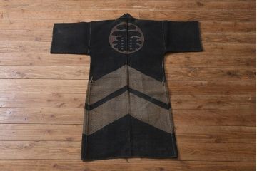 アンティーク雑貨　明治期　火消刺子半纏(刺子長袢纏)(R-041147)