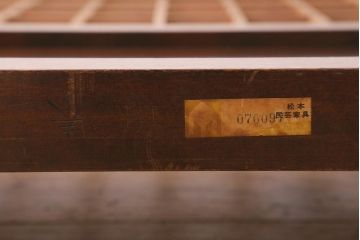 中古　松本民芸家具　和の風情が漂う障子付き衝立(つい立て、パーテーション)(R-041152)