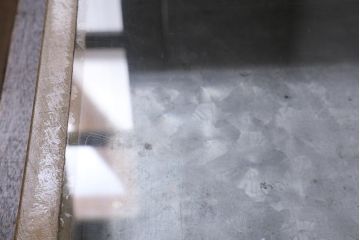 アンティーク雑貨　昭和レトロ　駄菓子屋　ブリキ　レトロな木製ショーケース(コレクションケース、ガラスケース、小物入れ、収納箱)(R-041156)