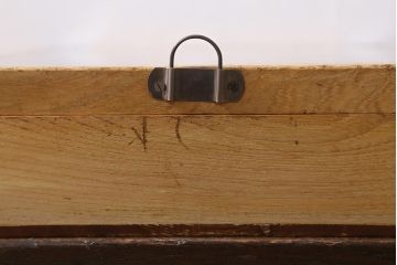 アンティーク雑貨　昭和レトロ　駄菓子屋　ブリキ　レトロな木製ショーケース(コレクションケース、ガラスケース、小物入れ、収納箱)(R-041157)