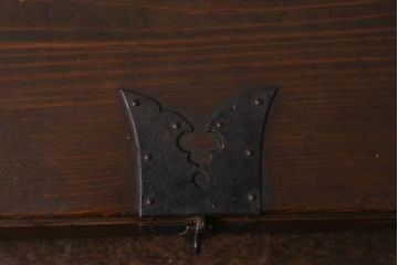 アンティーク雑貨　古民具・骨董　明治大正期　味わい深い小物収納箱(木箱、小箱、時代箱)(R-041158)