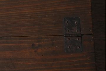 アンティーク雑貨　古民具・骨董　明治大正期　味わい深い小物収納箱(木箱、小箱、時代箱)(R-041158)