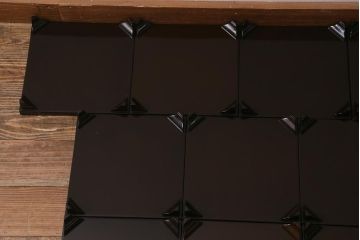 アンティーク雑貨　明治大正　廣瀬作　輪島塗木製蒔絵膳10枚(共箱、漆器)(R-041163)