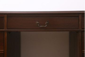 中古　DREXEL HERITAGE (ドレクセルヘリテイジ)　マホガニー材　洗練された大人の雰囲気醸し出す両袖デスク(机、在宅ワーク、在宅用ワークデスク)(R-041164)