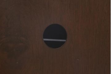 ラフジュ工房オリジナル　古金具リメイク　前板栗材　ヒノキ材　フラップダウン扉が使いやすい脚付きコーナーテレビ台(キャビネット、テレビボード、収納棚)(R-041171)