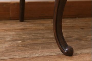 アンティーク家具　フランスアンティーク　マホガニー材　優雅な佇まいが魅力のバルーンバックチェア(椅子、ダイニングチェア)(R-041174)