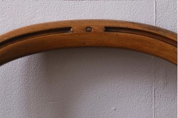 アンティーク家具　フランスアンティーク　マホガニー材　大人な雰囲気漂うシックなバルーンバックチェア(ダイニングチェア、椅子)(R-041175)
